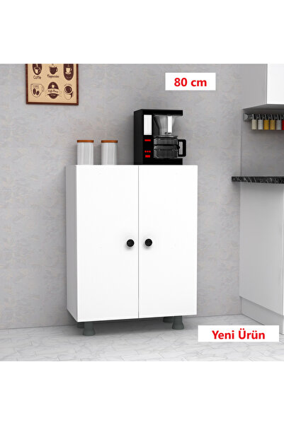 la bella dizayn 2 Kapaklı Çok Amaçlı Dolap 80 cm