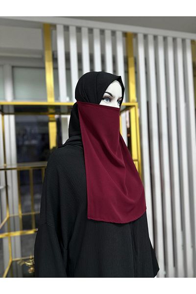 R&S modibone Inner Veil Rectangular Burgundy Color