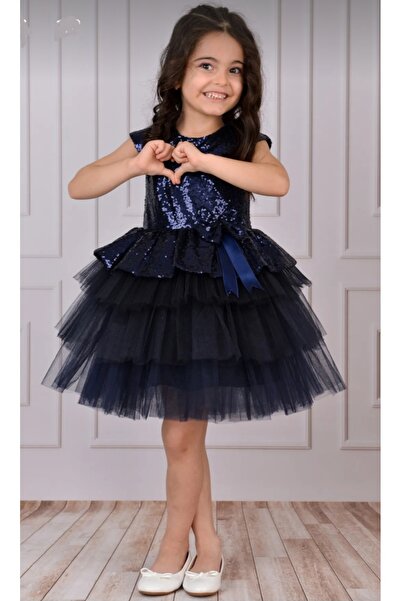 BEGONYA BEBECE KIDS φορέματα γιορτής ειδικών περιστάσεων με παγιέτες από τούλι