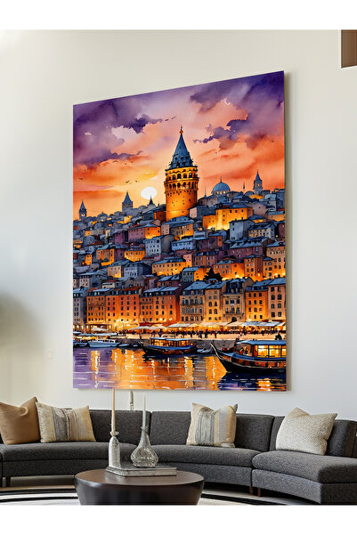 ESLEM GALATA KULESİ MANZARASI KANVAS TABLO