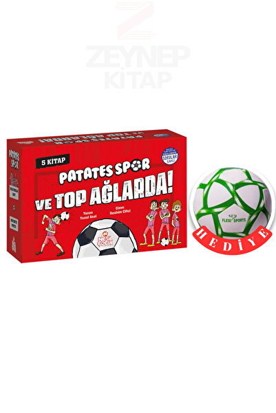 Nesil Yayınları Patatesspor ve Top Ağlarda 5 Kitap Set (Futbol Topu Hediye)