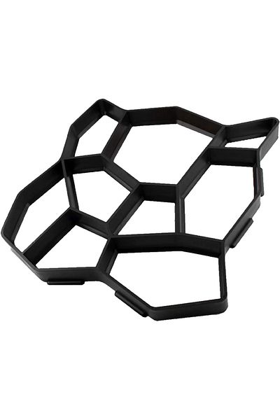 Teno Matrita cu Contur pentru Turnat Pavaj Teno®, pentru beton, imita piatra, model 14, 35 x 4 cm, negru