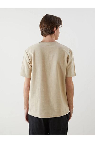 LC Waikiki Crew Neck Embroidered Men's T-Shirt