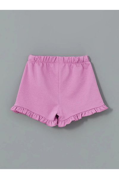 LC Waikiki Printed Ruffled Girl's Shorts 2 Pack