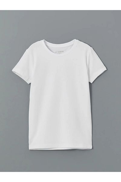 LC Waikiki Crew Neck Short Sleeve Boys Undershirt