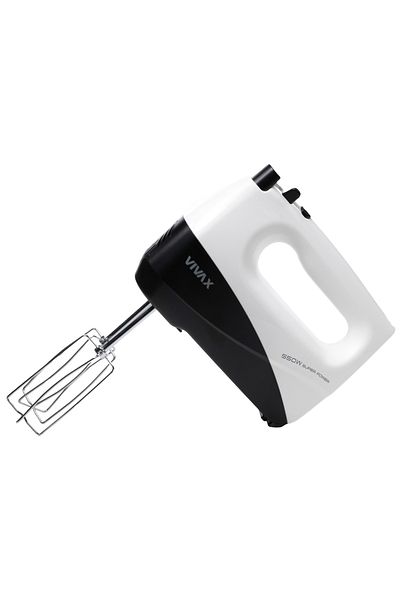Vivax Oliva Vivax HM-550WB Hand Mixer, 550 W, 5 speeds, Turbo function, White/Black