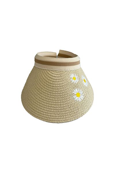 MUK's Beauty Tools Patterned Beach Hat Straw Hat Sunshade Patterned Hat