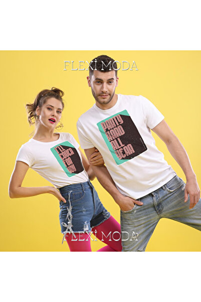 YRN COLLECTION Party Hard, tricou oversize din 2 piese pentru cuplu de îndrăg...