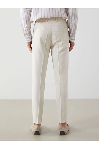 LC Waikiki Standard Pattern Linen Blended Men's Trousers