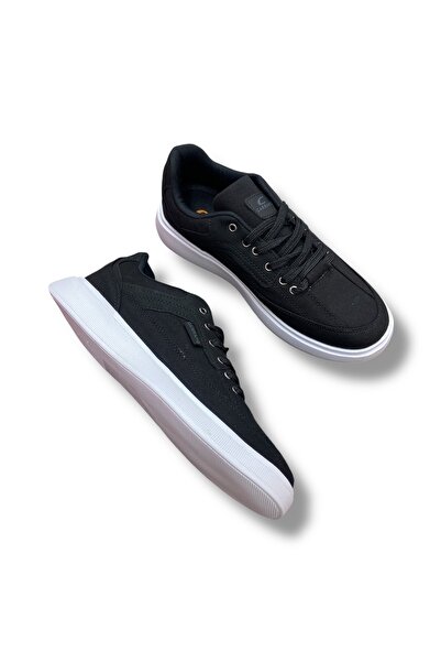 Carrano Keten Günlük Kullanım Erkek Siyah Beyaz Sneaker Ayakkabı