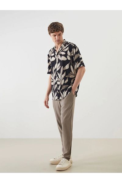 LC Waikiki Standard Pattern Linen Blended Men's Trousers