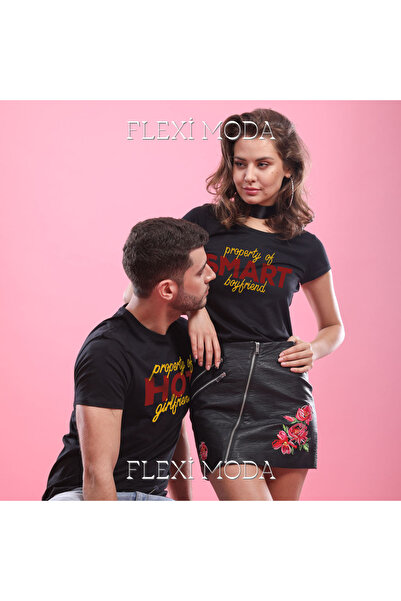 PERISENSE Proprietatea mea! , Tricou supradimensionat din 2 piese pentru cupluri
