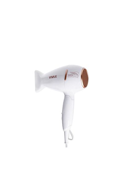 Vivax Oliva Uscător de păr Vivax HD-1601FT, putere 1600W, 2 viteze, pliabil, alb