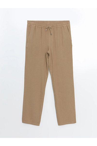 LC Waikiki Standard Pattern Linen Blended Men's Trousers