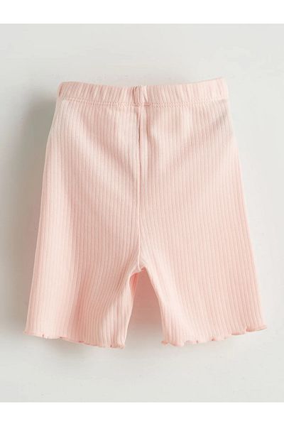 LC Waikiki Organic Fabric Baby Girl Leggings with Elastic Waist, Pack of 2