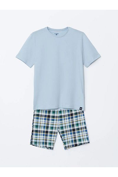 LC Waikiki   Standard Mold Men's Shorts Pajama Set