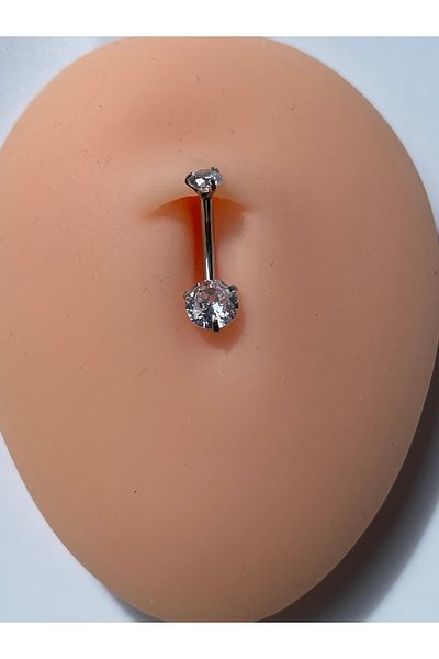 kurukafagift Stoned Shiny Steel Belly Piercing Tiny Model