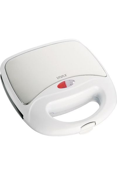 Vivax Oliva Prăjitor de sandvișuri Vivax, TS-7501WHS, 750W, Argintiu/Alb