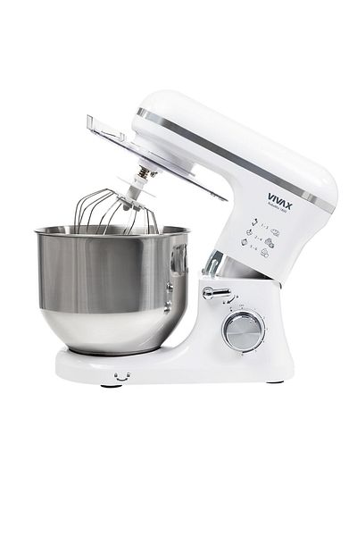 Vivax Oliva Vivax RM-71800WH Stand Mixer, 1800 W, 6 Speeds + Turbo, 4 Accessories, Stainless Steel Bowl, White