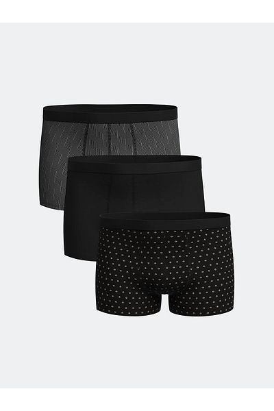 LC Waikiki Standard Fit Cotton Flexible Ανδρικό Boxer 3 τεμαχίων