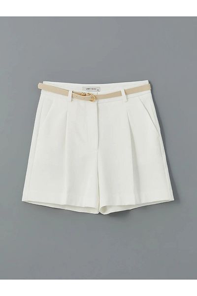 LC Waikiki Loose Fit Women's Shorts with Belt