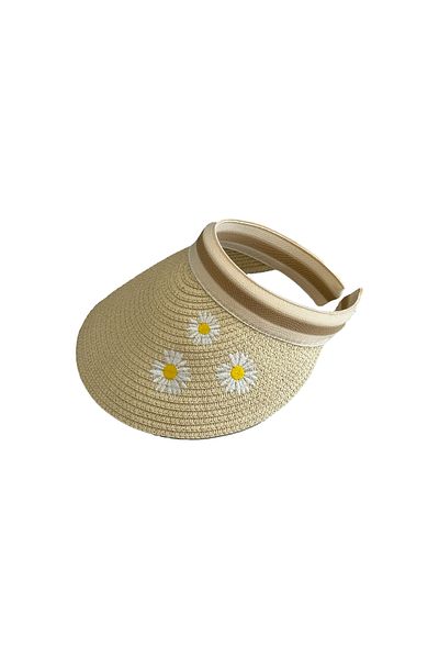 MUK's Beauty Tools Patterned Beach Hat Straw Hat Sunshade Patterned Hat