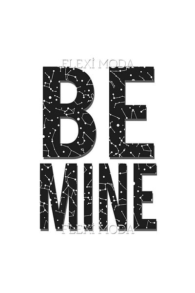 Hunors Sportswear & Company Be Mine Combo Tee Scris Cuplu Iubitor Combinație Tricou supradimensionat din 2 piese