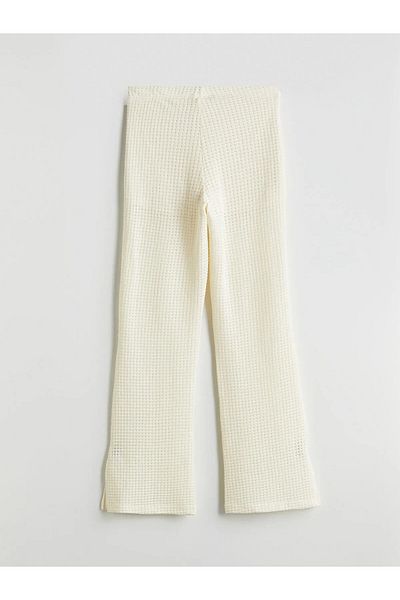 LC Waikiki Self-patterned Women's Trousers with Elastic Waist