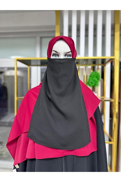 erasra class εσωτερικό πέπλο ορθογώνιο, hijab.nikap μαύρο χρώμα