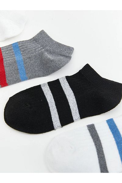 LC Waikiki Striped Boy's Booties Socks 7 Pack