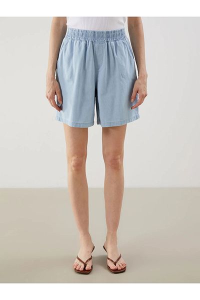 LC Waikiki Elastic Waist Women's Jean Shorts