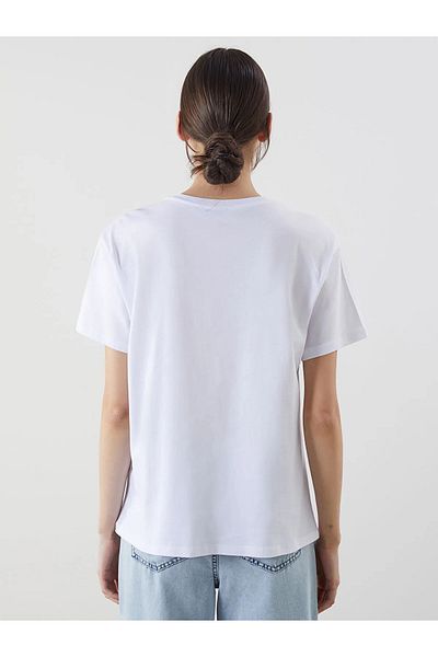 LC Waikiki Tricou de damă cu imprimeu cu gât crew