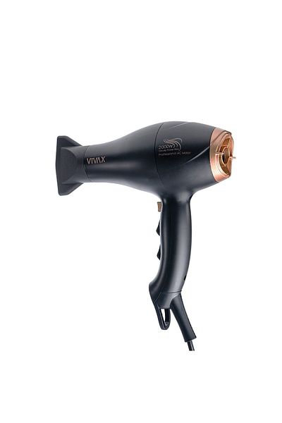 Vivax Oliva Uscător de păr Vivax HD-2000 PRO, putere 2000W, 2 viteze, Turbo, difuzor de volum, negru
