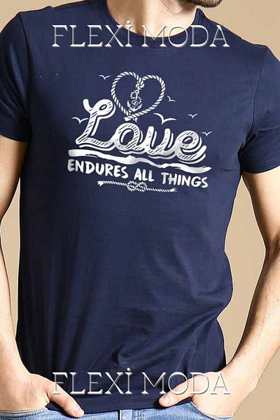 Hunors Sportswear & Company Love Endures All Things Scris Cuplu Îndrăgostiți Combinație Tricou supradimensionat din 2 piese