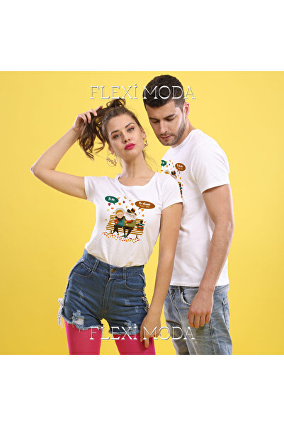 YRN COLLECTION تي شيرت كبير الحجم مكون من قطعتين من مجموعة Its You Written Lo...