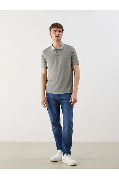 LC Waikiki Ανδρικό μπλουζάκι με λαιμόκοψη Mercerized Look