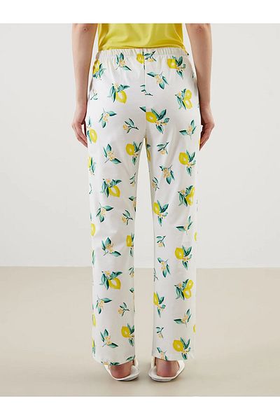 LC Waikiki Women's Printed Pajama Bottoms with Elastic Waist