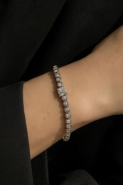 SEZİNİN TAKI DÜKKANI Single Stone Model Special Series Bracelet