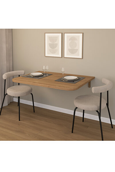 ATELIER Çelik Ayaklı Pratik Katlanabilir Duvara Monte Modern Mutfak Masası