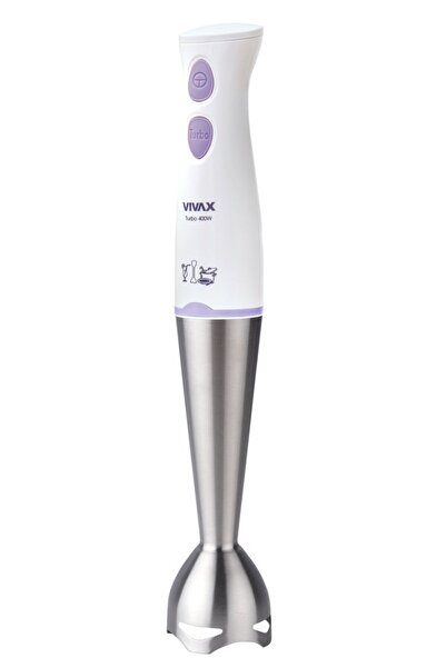 Vivax Oliva Vivax SB-400WP vertical mixer, 400 W, 2 speeds, Turbo function, White/Purple