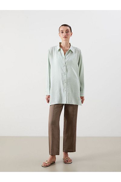 LC Waikiki New Season Oversize Modal Blend Women's Shirt Tunic - S5Pj75Z8