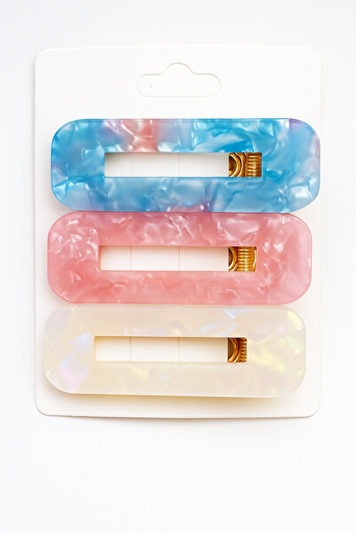 Srctech Set of 3 Colorful Side Rectangular Buckles with Clips