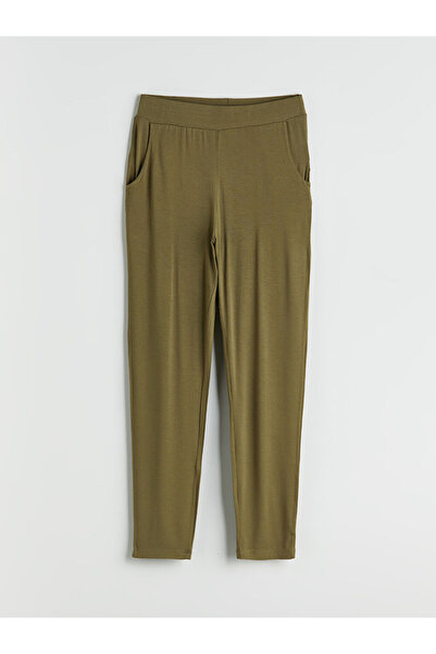 LC Waikiki Haki Beli Lastikli Kadın Eşofman Altı