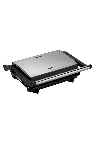 Vivax Oliva Grătar electric Vivax TS-1000X, 1000 W, Încălzire rapidă, Termostat, Deschidere 90/180 grade, Antiaderent