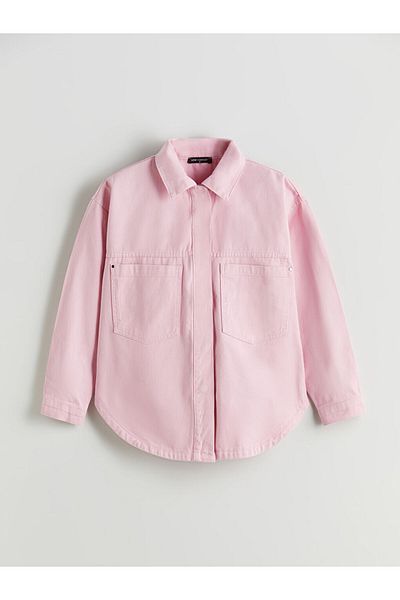 LC Waikiki Lcw Loose Fit Women's Jean Shirt Fast Fashion