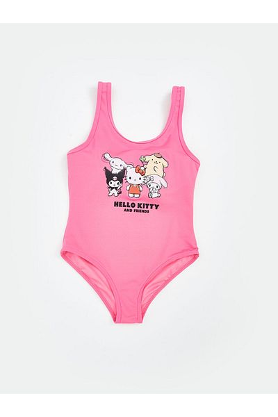 LC Waikiki Νέα σεζόν Hello Kitty εμπριμέ κοριτσίστικο μαγιό - S5PP96Z4