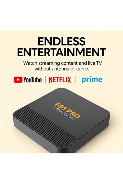 FS1PRO TEKNOLOJI 4K FS1 Android Tv Box Cihazı - Media Player - İptv Box Cihazı