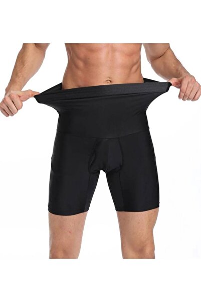 GENCULUS Men's Corset Boxer with Support Abdominal Area Firming and Lifting Silicone Anti-Slip Waist Circumference