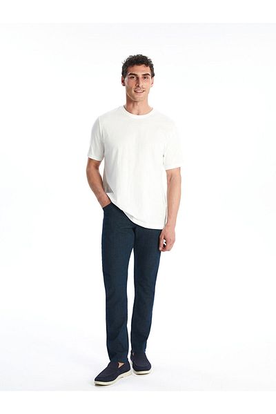 LC Waikiki New Season Crew Neck Combed Cotton Men's T-Shirt - S50839Z8