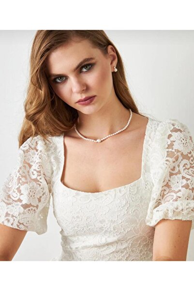 TUHAM AKSESUAR Classic Pearl Jewelry Set